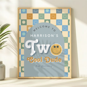 Poster Panneau de bienvenue pour les 2 ans de Two Cool Du