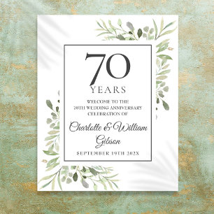 Poster Panneau de bienvenue pour les 70 ans de mariage av