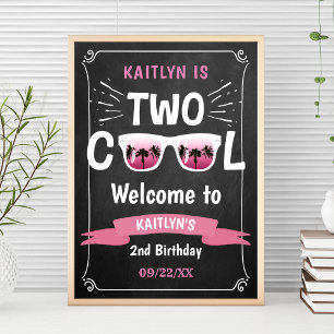 Poster Panneau de bienvenue pour un 2e anniversaire Two C