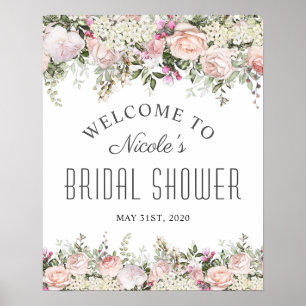 Poster Panneau de bienvenue pour une baby shower de Jardi