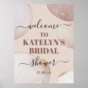 Poster Panneau de bienvenue pour une Baby Shower de maria