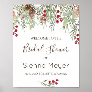 Poster Panneau de bienvenue pour une baby shower de maria