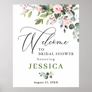 Poster Panneau de bienvenue pour une baby shower de maria