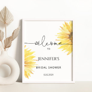 Poster Panneau de bienvenue pour une baby shower de maria