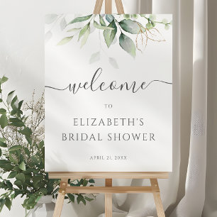 Poster Panneau de bienvenue pour une baby shower de maria