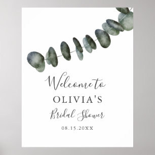 Poster Panneau de bienvenue pour une baby shower de maria