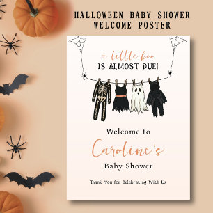 Poster Panneau de bienvenue pour une Baby Shower Hallowee