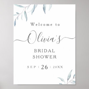 Poster Panneau de bienvenue pour une baby shower minimali