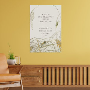 Poster Panneau de bienvenue pour une baby shower sur le t