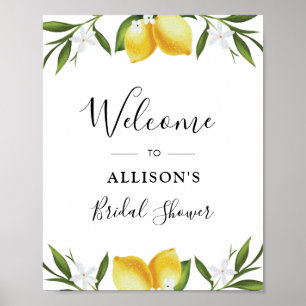 Poster Panneau de bienvenue pour une baby shower sur le t