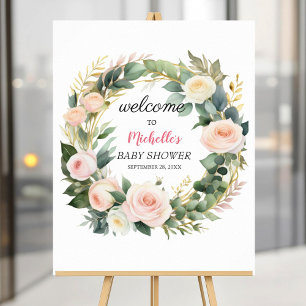 Poster Panneau de bienvenue pour une baby shower sur le t