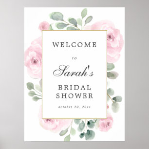 Poster Panneau de bienvenue pour une baby shower sur le t
