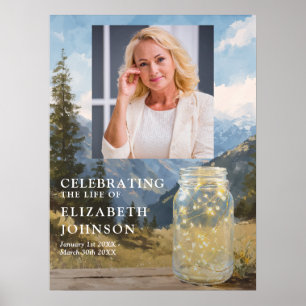Poster Panneau de bienvenue pour une célébration de vie é