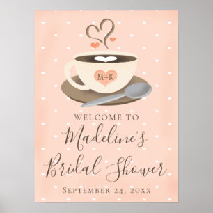 Poster Panneau de bienvenue pour une fête de mariage avec