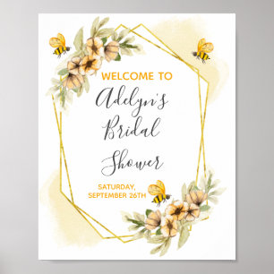 Poster Panneau de bienvenue pour une fête de mariage en l