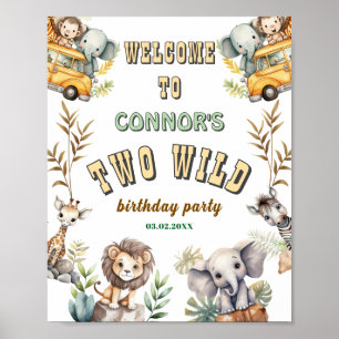Poster Panneau de bienvenue pour une fête de premier anni