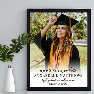 Poster Panneau de bienvenue pour une fête de remise de di