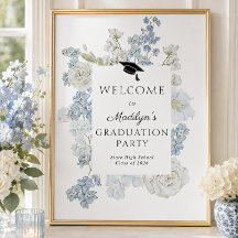 Panneau de bienvenue pour une fête de remise de di