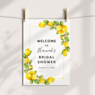 Poster Panneau de bienvenue pour une fête prénuptiale au 