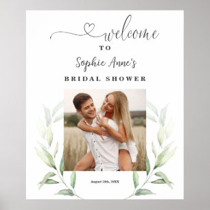 Poster Panneau de bienvenue pour une fête prénuptiale ave