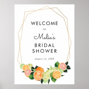 Poster Panneau de bienvenue pour une fête prénuptiale Cit