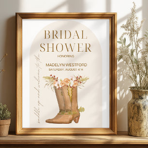 Poster Panneau de bienvenue pour une fête prénuptiale élé