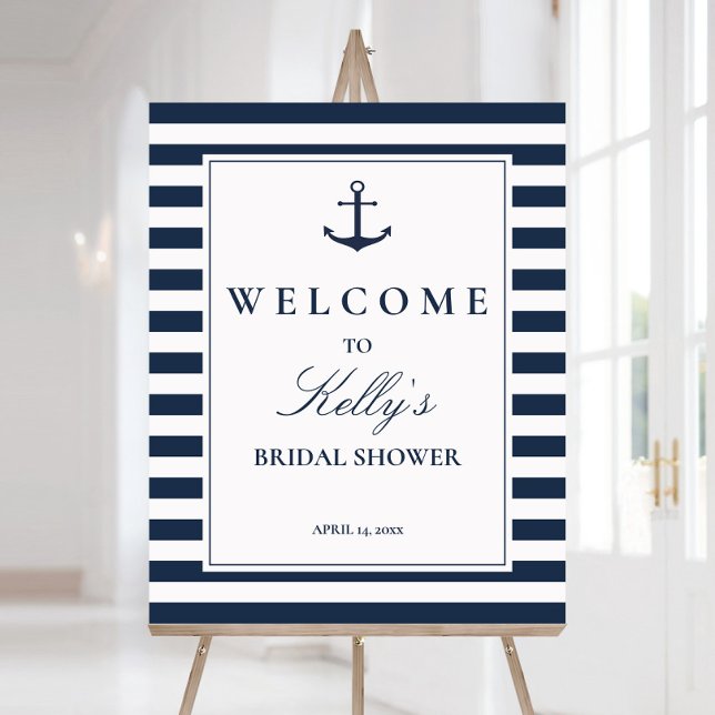 Poster Panneau de bienvenue pour une fête prénuptiale sur (Créateur téléchargé)