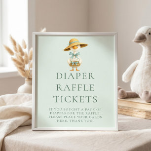 Poster Panneau de billets de tombola de couches Silly Goo