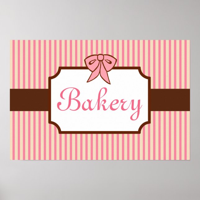 Poster Panneau de boulangerie vintage (Devant)