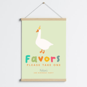 Poster Panneau de cadeau de 2e anniversaire Green Two Sil