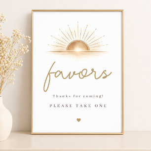 Poster Panneau de cadeaux de fête pour Baby Shower avec u