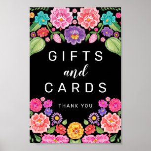 Poster Panneau de cadeaux et cartes de Fiesta