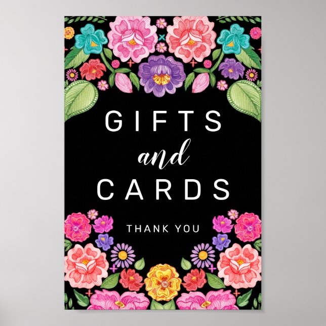 Poster Panneau de cadeaux et cartes Fiesta (Devant)