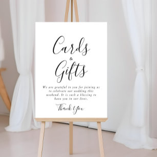 Poster Panneau de calligraphie pour cartes et cadeaux for