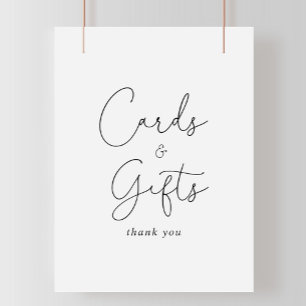Poster Panneau de calligraphie simple et élégant pour car