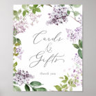 Panneau de Cartes et Cadeaux Lilas Rustique