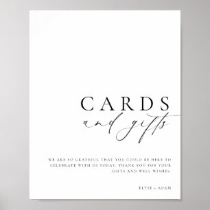 Poster Panneau de cartes et cadeaux minimalistes Ellesmer