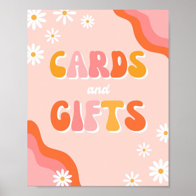 Poster Panneau de cartes et cadeaux Super numériques | Si (Devant)