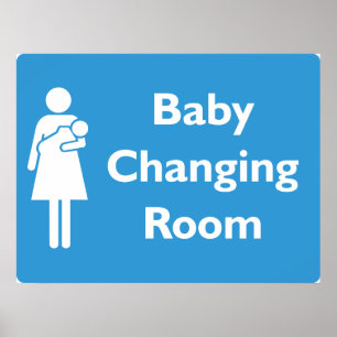 Poster Panneau de chambre à changement pour bébé