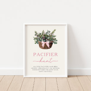 Poster Panneau de chasse de Pacifique Woodland d'hiver