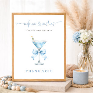 Poster Panneau de conseils pour Baby Shower pour garçon D
