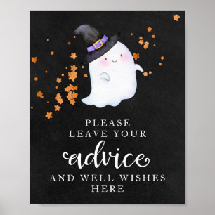 Poster Panneau de conseils pour une baby shower sur le th