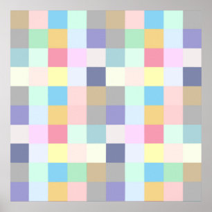 Poster Panneau de contrôle coloré moderne