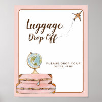 Panneau de dépôt de bagages Enseigne de mariage