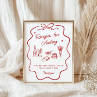 Panneau de dépôt de recettes That's Amore Red Dood