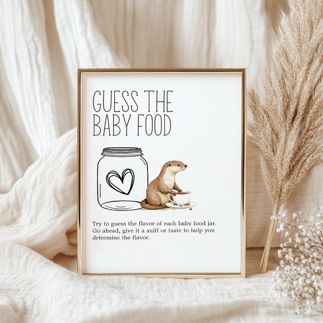 Poster Panneau de devinette de nourriture pour bébé de do (Créateur téléchargé)