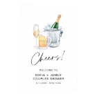 Panneau de douche CRISTAL Bubbles and Brews Couple