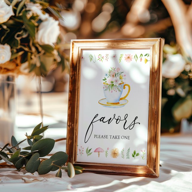 Poster Panneau de Faveurs de Thé aux Caprices de Fleur Sa (Créateur téléchargé)