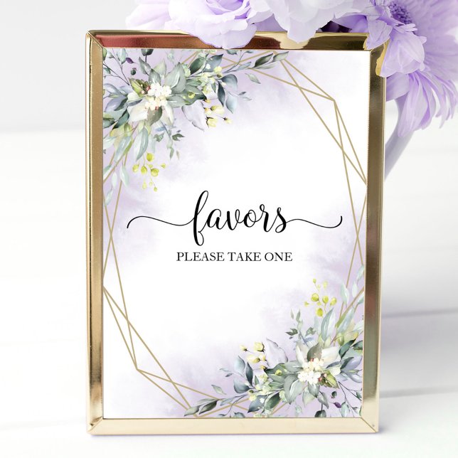 Poster Panneau de faveurs géométriques Eucalyptus verdure (Créateur téléchargé)