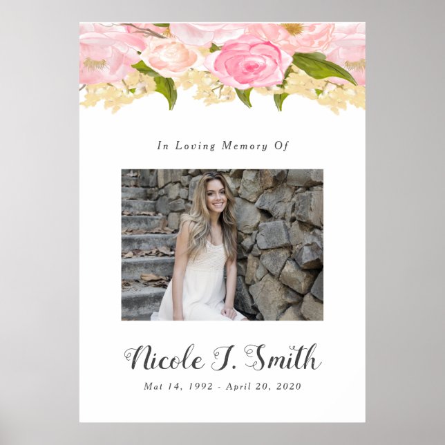 Poster Panneau de fête à la mémoire de l'être cher (Devant)